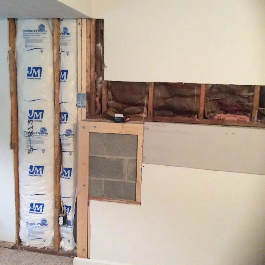 Wall insulation replacement during Odor Removal & Deodorization in Tracy
